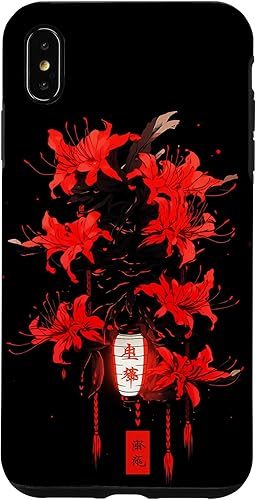 Miniatura 11 de iPhone 16 Red Spider Lily Funda de anime de manga estética japonesa japonesa