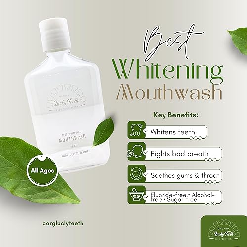 Miniatura 4 de Lucky Teeth Enjuague bucal orgánico de peróxido de grado alimenticio - Plus Blanqueamiento - Blanquea, refresca. Peróxido de grado alimenticio +