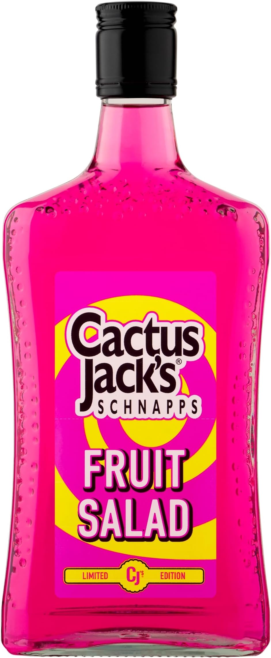 Cactus Jack's Fruit Salad Flavoured Schnapps, Fruit Flavoured Pink Drink Liquor for Cocktail Making, 15% Alcohol Drink, Cocktail Ingredient for Home Bar, 50cl
