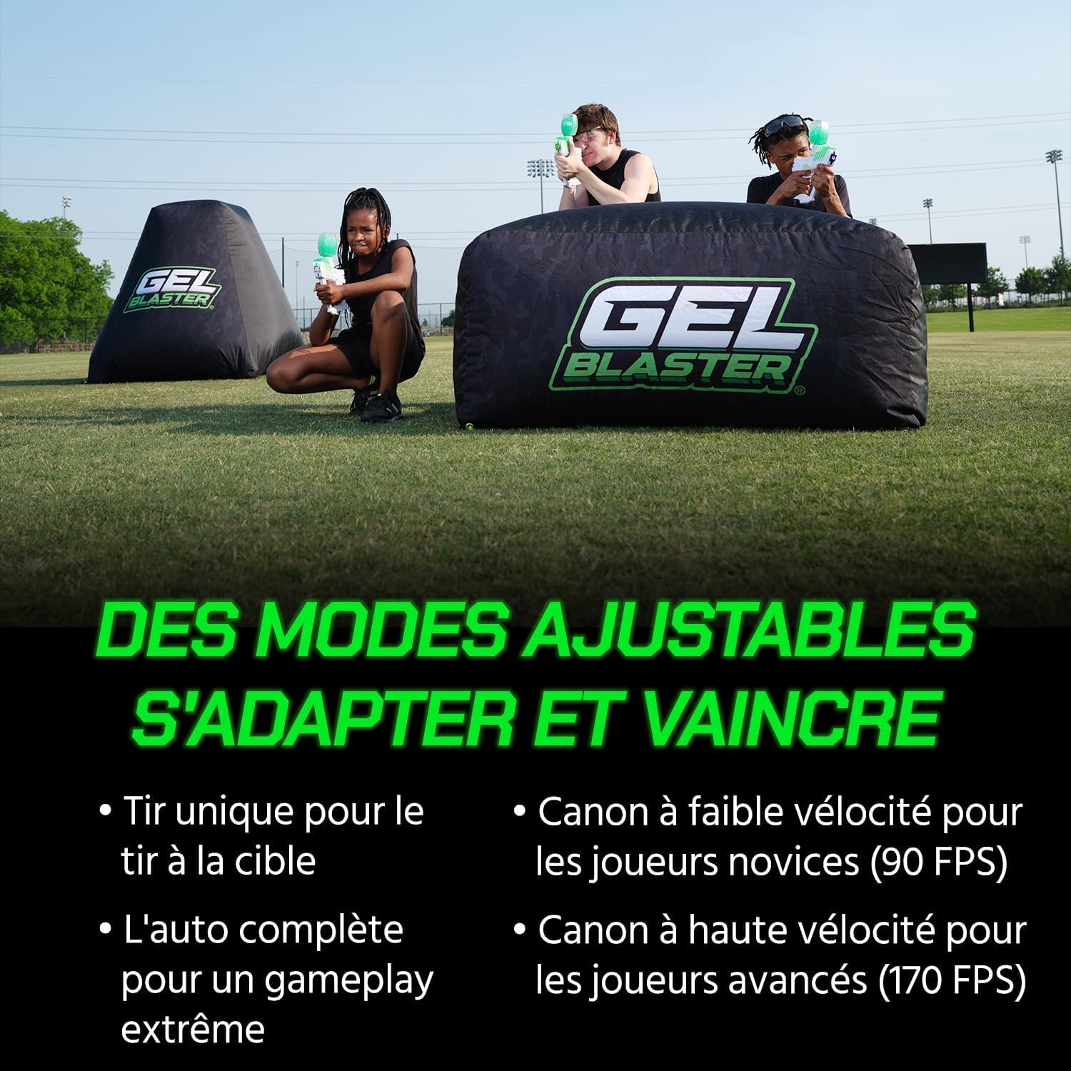 Gel Blaster The Original Surge - Blaster à Billes de Gel Haute Performance | Modes Semi-et Automatique | 10 K de Tours, portée de 30 mètres | Autonomie de la Batterie de 4 Heures | À partir de 14 Ans