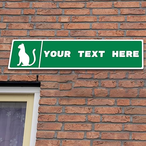 Miniatura 6 de Letreros de calle personalizados, letreros de camino personalizados con opción reflectante de metal, con dirección de texto para decoración de pared