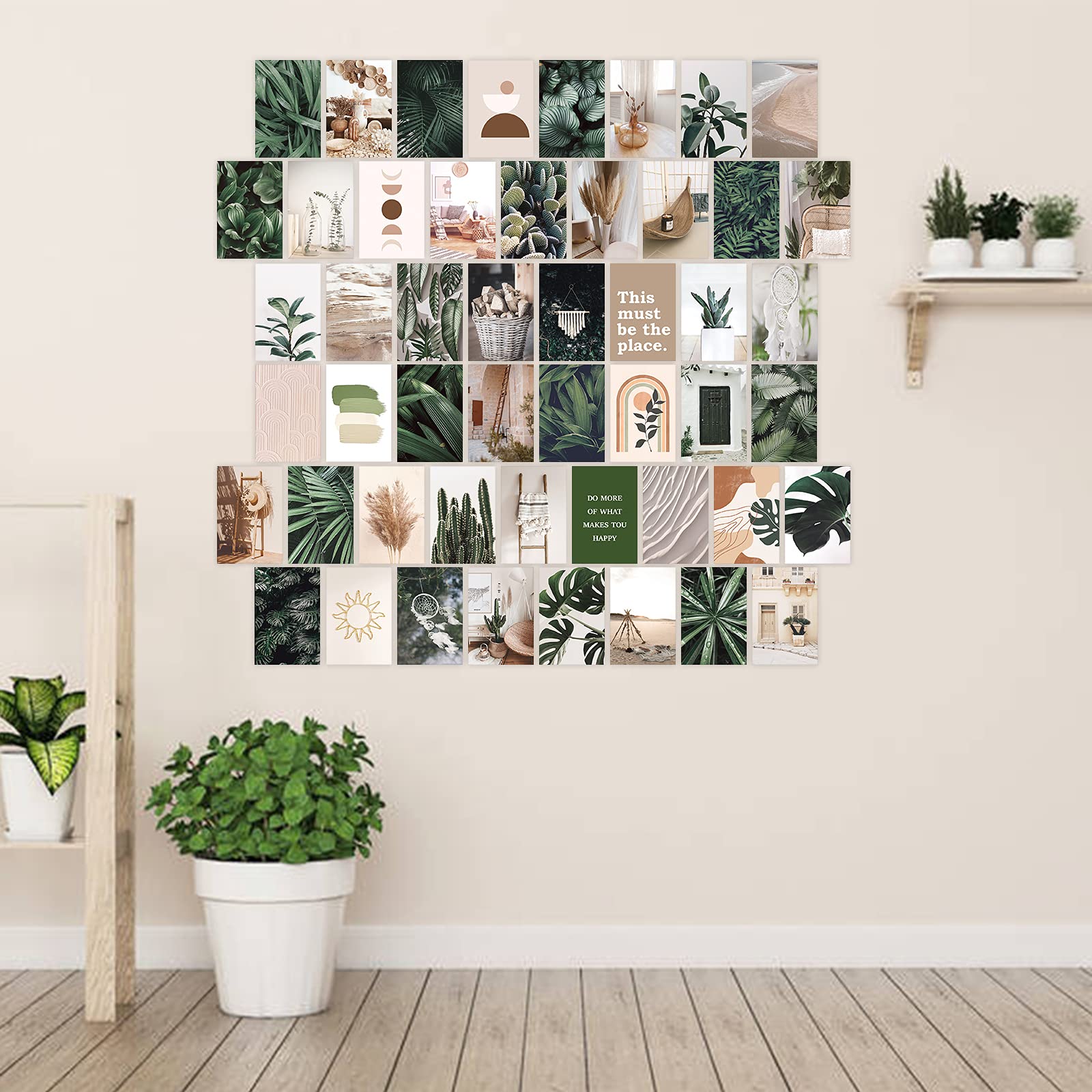 Buy TEAKDDHA Boho Aesthetic Photo Collage Kit for Wall Aesthetic, 50Set