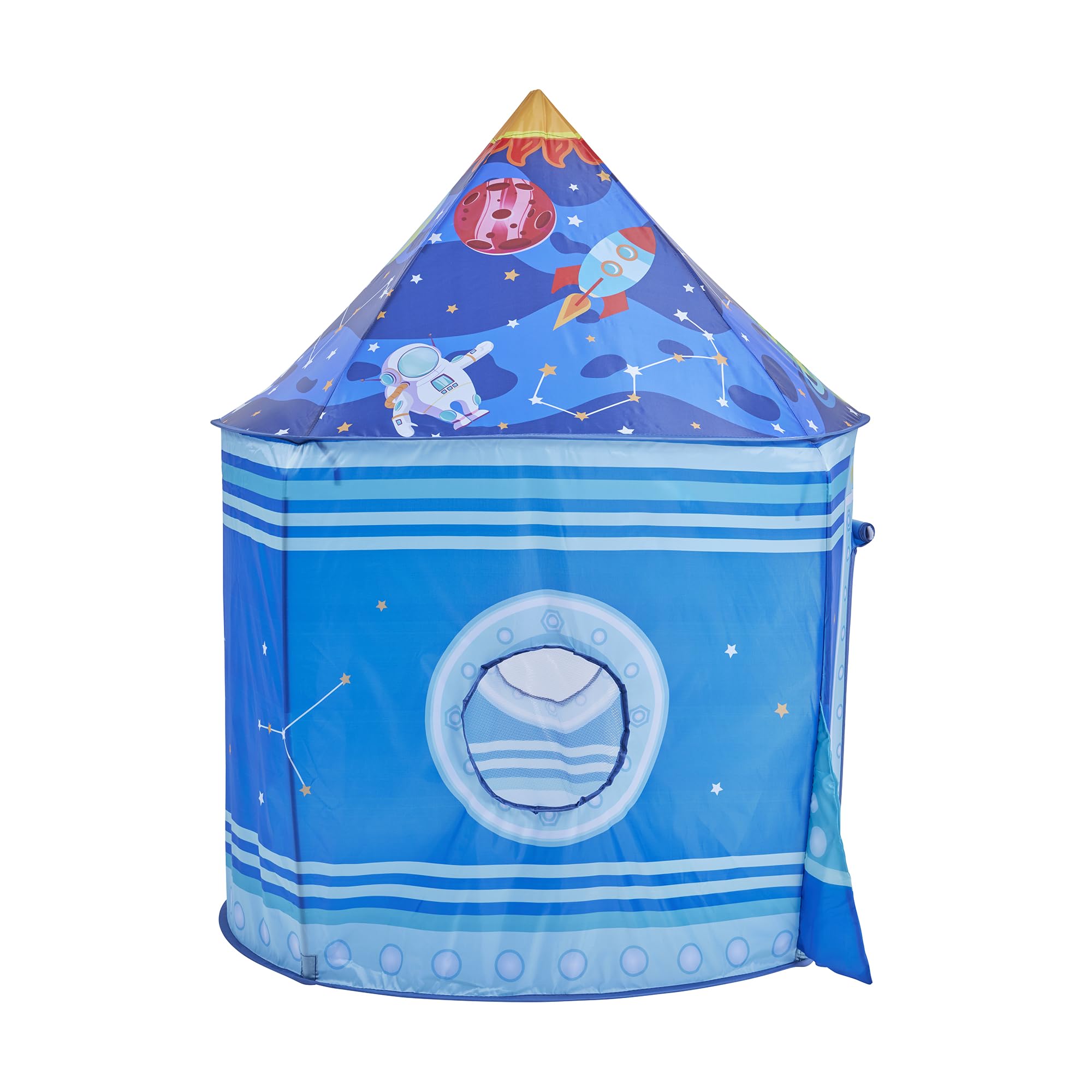 Liberty House Toys Rocket Play Tent, Blue, Dia100 x H135 cm, 100 cm x 100 cm x 135 cm - Image 4