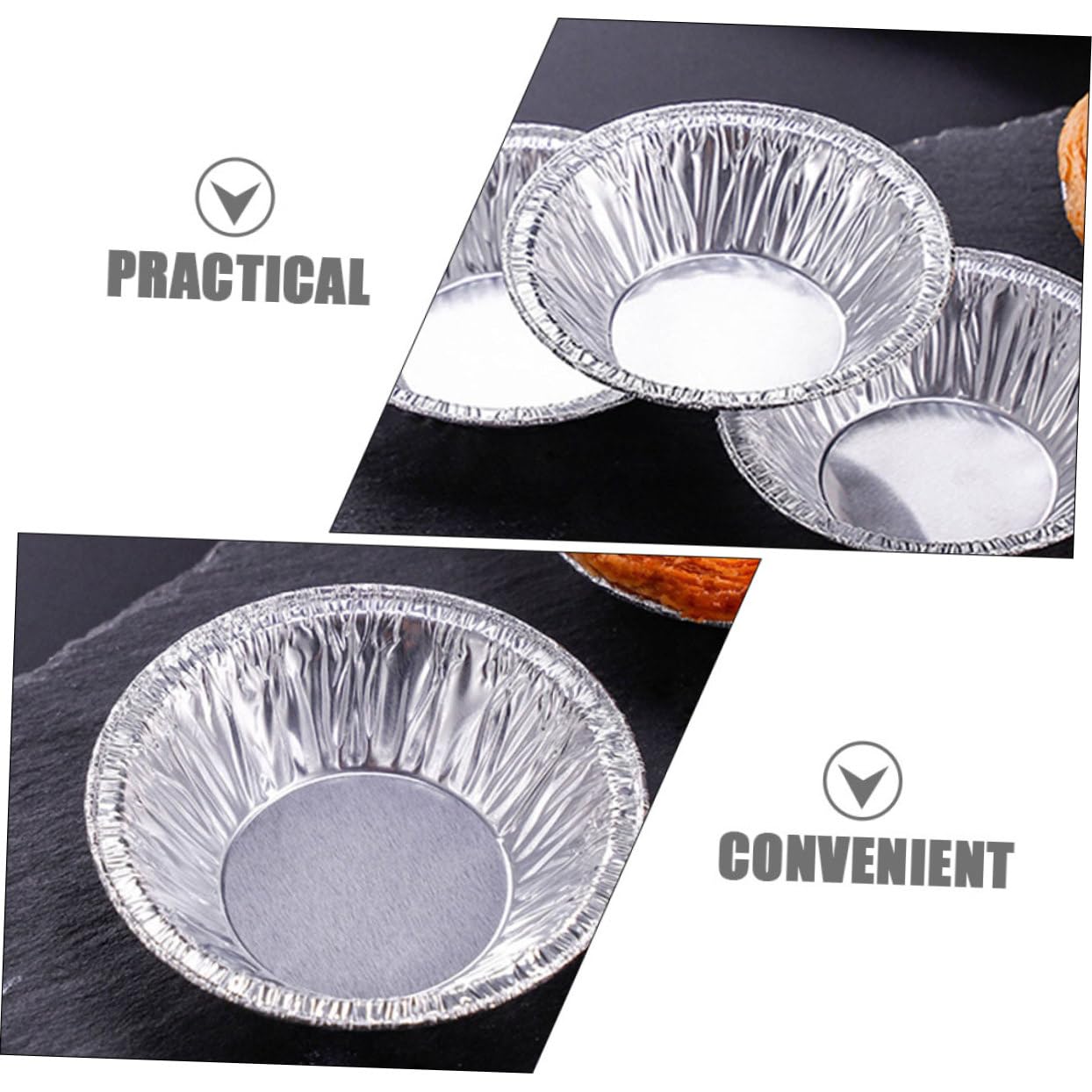 Cabilock 3 Ensembles Moules À Jetables Mini Moules Pour Gâteaux Cupcakes Puddings Pour Cuisine Maison Événements 400 Pièces * 3