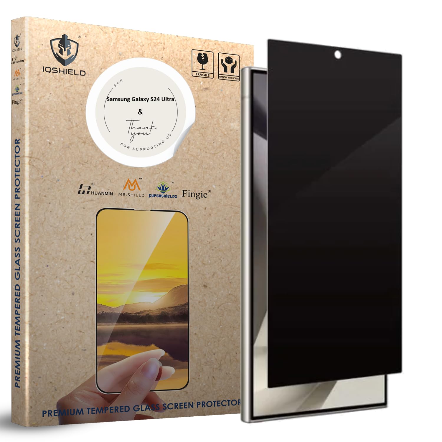 IQShield (1 Pack) Privacy Tempered glass Screen Protector Guard for Samsung Galaxy S24 Ultra [100% Fingerprint Unlock] Military Grade Shatterproof, 2Way Anti-Spy (B0D58DPB42) Amazon Price History, Amazon Price Tracker