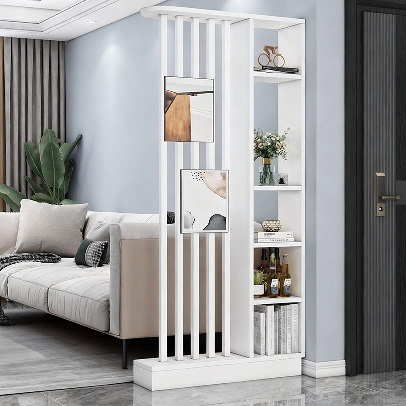 Cloison d'écran de salon facile à installer sans perçage