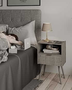 Amazon.com: JOONEE Nightstand,Modern Bedside Table with Storage