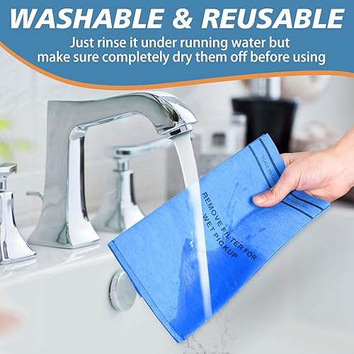 Miniatura 3 de 6 bolsas de filtro en seco y húmedo para Stinger de 2.5 a 5 galones Shop Vac Vacuum Craftsman Husky