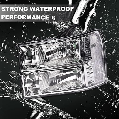 Miniatura 4 de PIT66 Conjunto de faros delanteros, compatible con GMC Sierra 1500 2500HD 3500HD 2007-2013 para camioneta de repuesto para camioneta y pasajero,