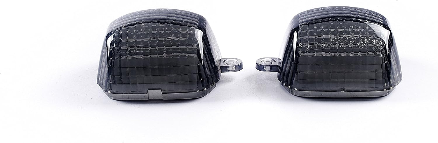 Fit for Yamaha 1994-1998 YZF750R，2001-2005 FZS1000 FZ1 ，2003 FJR1300; Flasher Light Idicator Turn Signal Lamp Lens (Smoke)