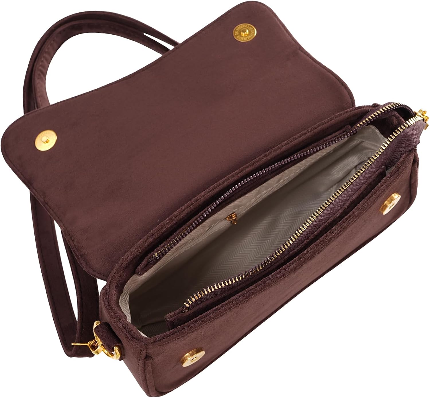 Shoulder Bag for Women Y2K Trendy Purse Vegan Leather Hobo Handbags Clutch Saddle Bag with 2 Removable Strap - Image 5