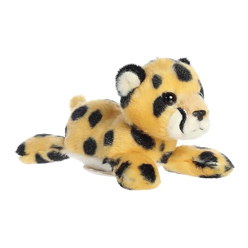 Aurora® Adorable Shoulderkins™ Duma Cheetah™ Stuffed Animal - Fun Buddy that Can Go Everywhere with You - Perfect for Kids 3+ Years and Costumes - Yellow 6.5 Inches