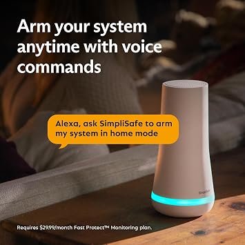 SimpliSafe 9 Piece Home Security System with HD Camera, 4 Entry Sensors, 2 Motion Sensors