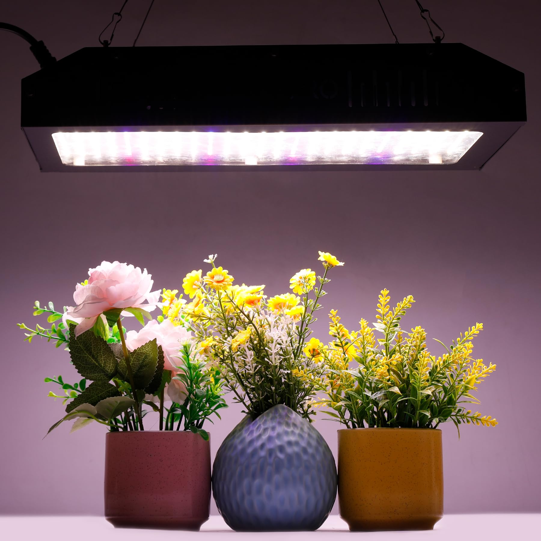 Grow Light, 2000W Lámpara Plantas de Espectro Completo, Focos Led Cultivo Interior, Lámpara de Cultivo de Doble Interruptor Veg & Bloom, Luz Crecimiento Plantas