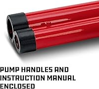 Vista 5 de Alltrade Powerbuilt Gato de botella de 2 toneladas para trabajo pesado, capacidad de 4000 libras, elevador hidráulico para vehículos, camiones, rojo