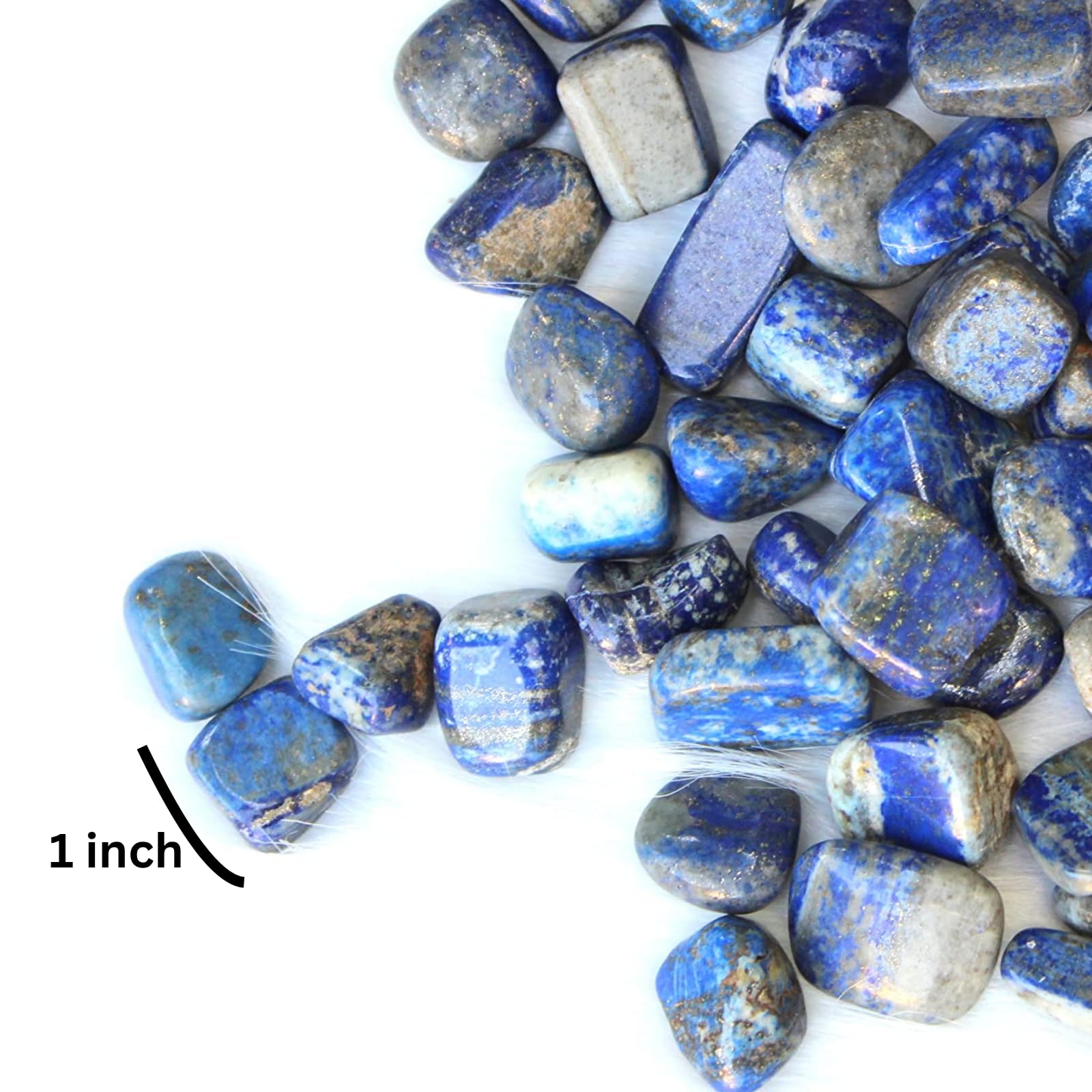 Amazon.co.jp: Jet Lapis Lazuli タンブルストーン 約0.7インチから