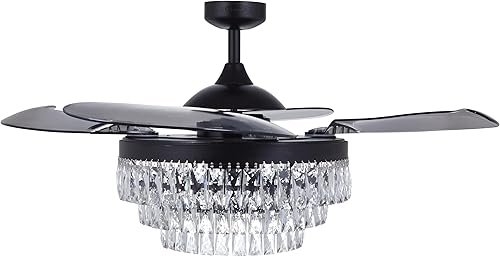 Miniatura 3 de Fanaway Lucci Air Veil 21292201 - Ventilador de techo, hoja retráctil de bajo consumo y estética de diseño único, color negro, 48 pulgadas