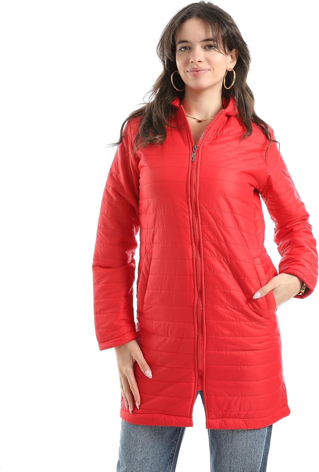 Andora Womens Shawl Lapel Collar Belted Coat coat