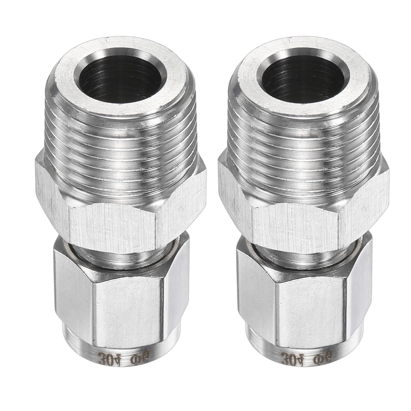 Acoplador recto de 6 mm a rosca macho NPT de 3/8 para conducción de aceite gas y agua sin fugas