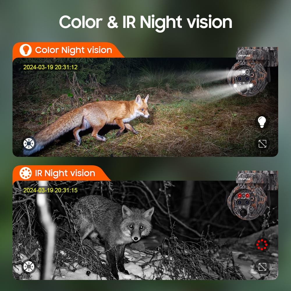 SHIWOJIA 515 4G Camera Color and IR Night Vision