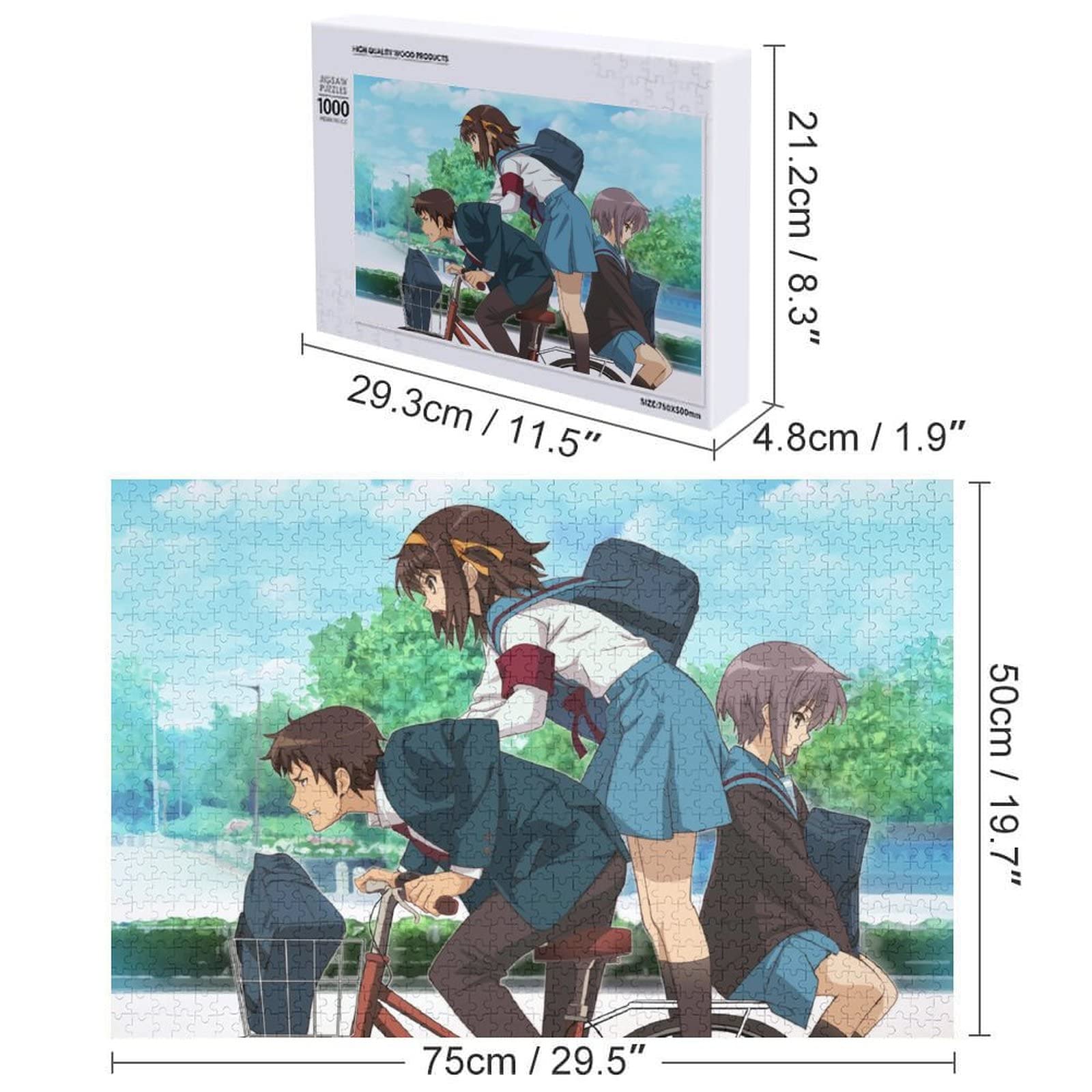 Amazon.co.jp: ジグソーパズル 涼宮ハルヒ キョン 長門有希 1000/500