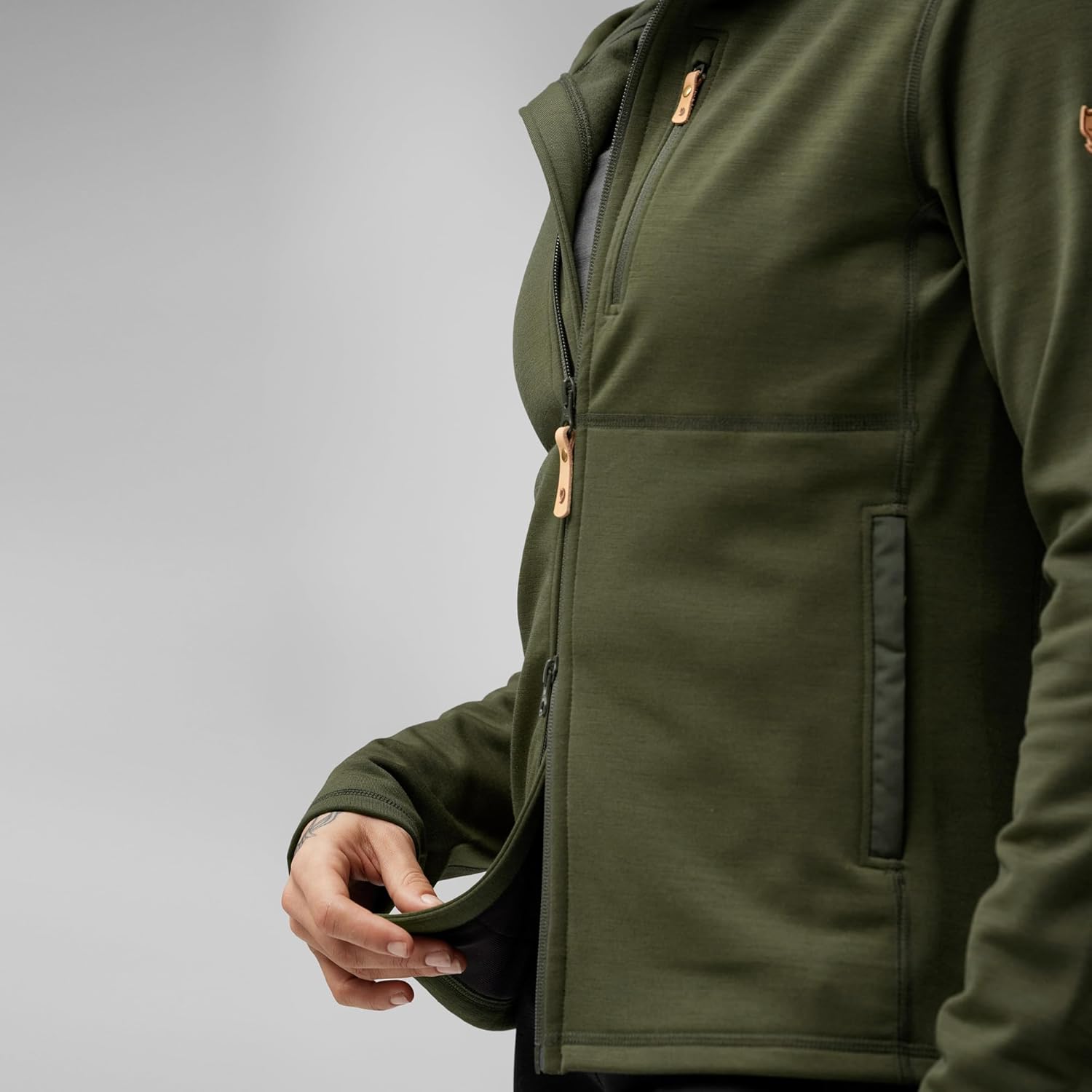 Fjällräven Keb Fleece Women's Hooded Jacket - Insulated Fleece, Breathable Warmth, Durable Construction - Hiking, Trekking
