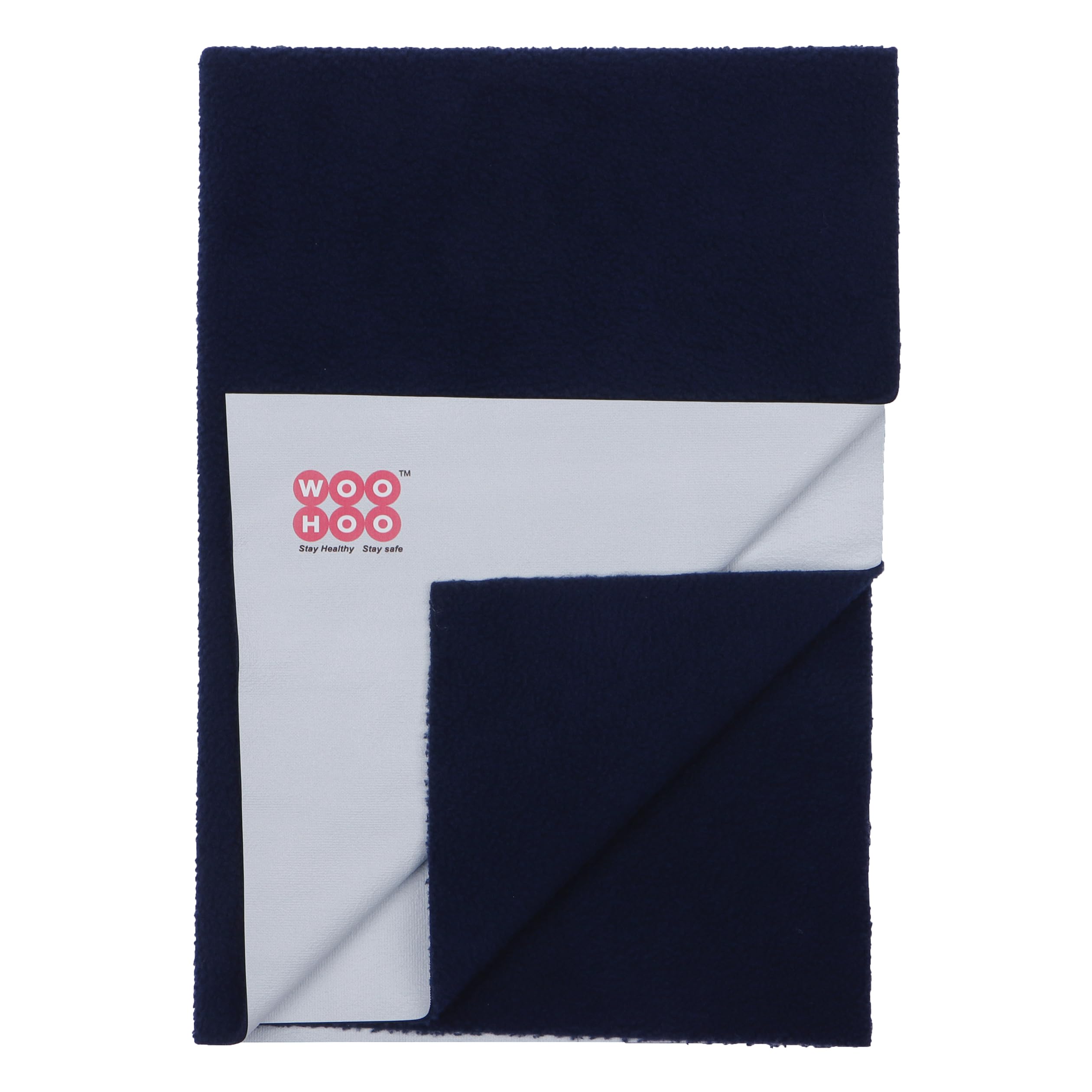 WOO HOO Baby Dry Sheet (Small Combo Pack of 2, Blue + Baby Pink)