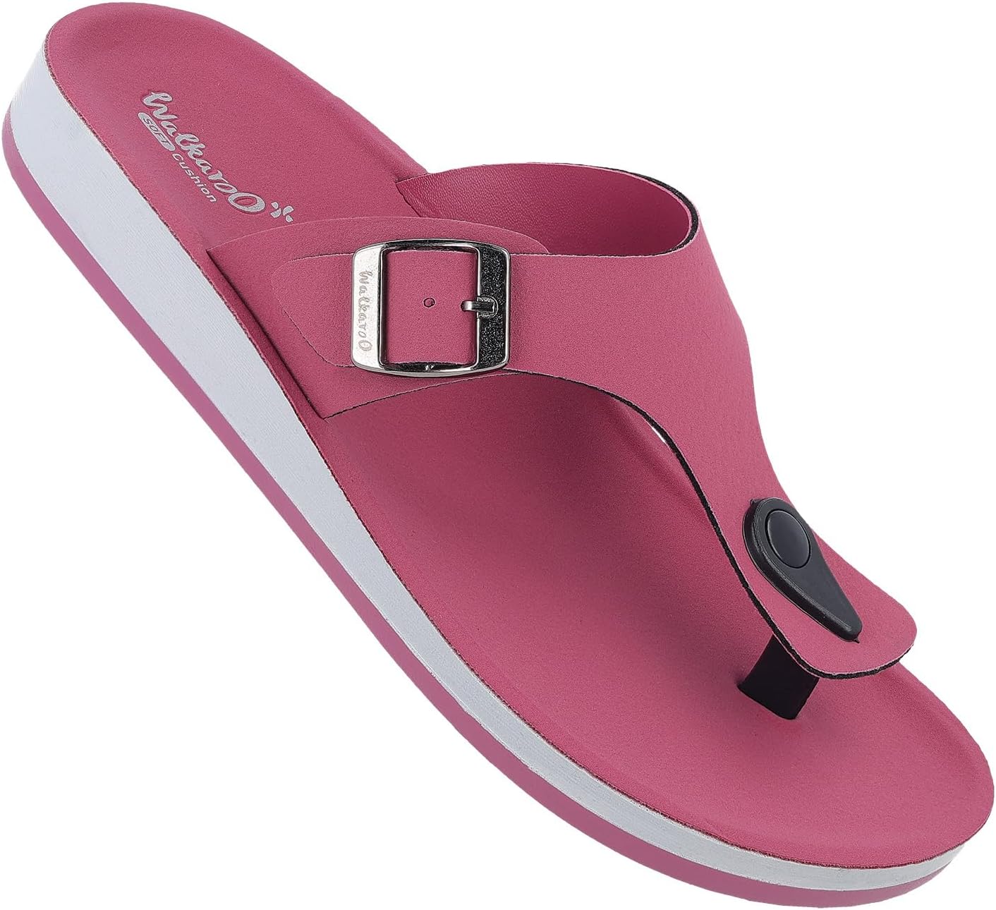 WALKAROO Women's Fashion Sandals with Cushion Sole, Toe Seperator, Broad Straps and Lightweight - WE2349