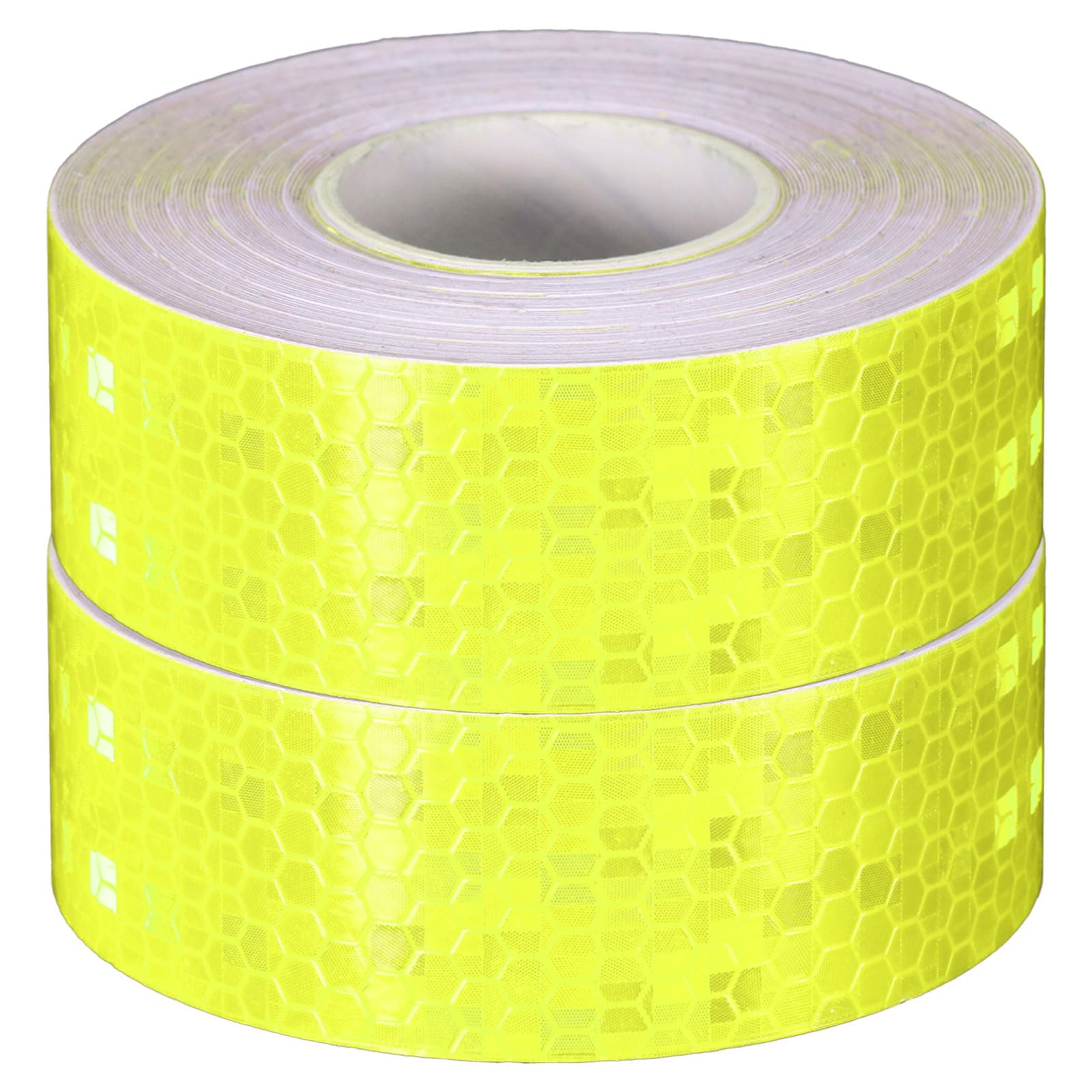 HARFINGTON 2 Rolls Reflective Tape 1" x33ft Adhesive Night Safety Warning Tapes Outdoor Bicycle Adhesive Reflector Stickers for Vehicles Trailers