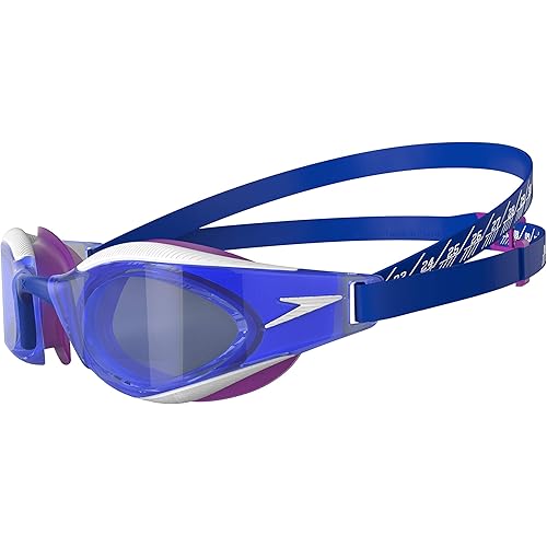 Speedo Unisex's Fastskin Hyper Elite Goggles, Blue Flame/Diva/White, One Size