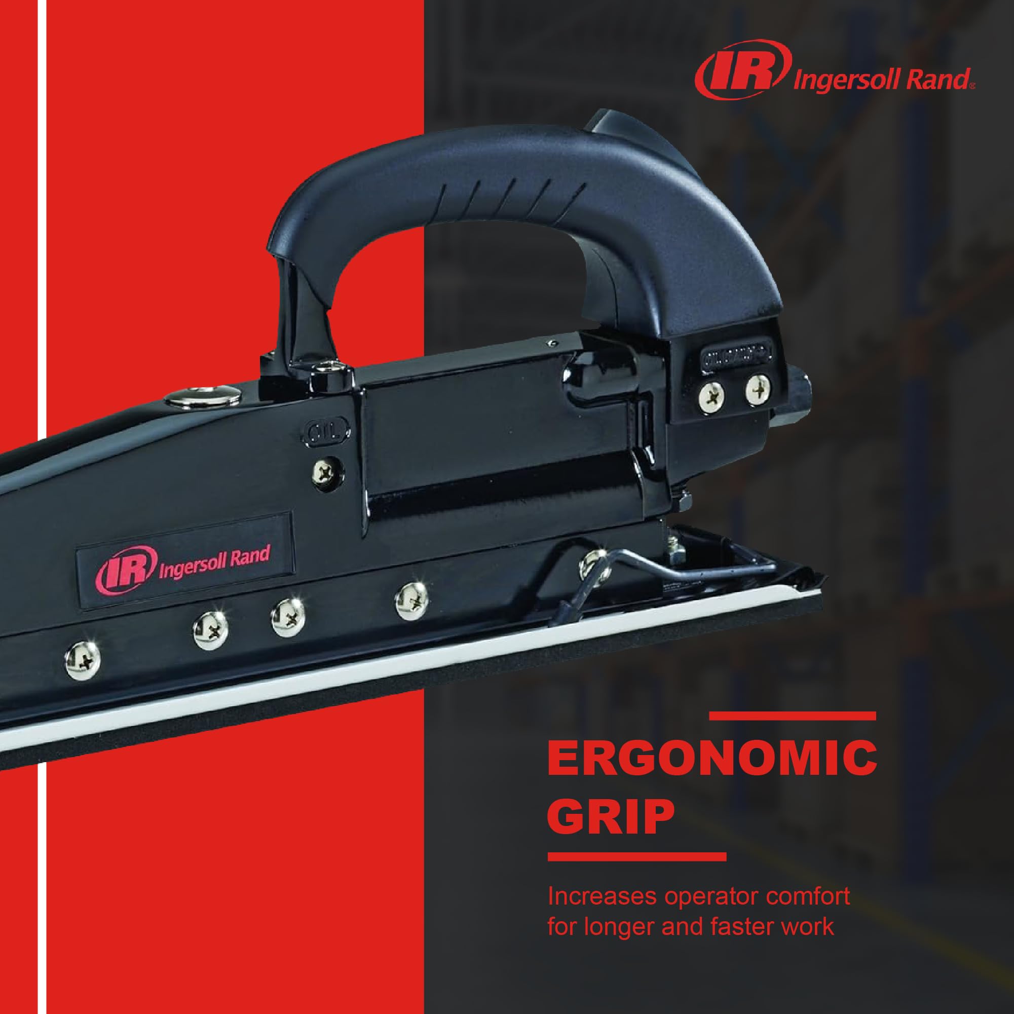 Ingersoll Rand 315G Straight Line Air Sander - Heavy Duty, 2.75" X 15" Pad, For Body Filler & Leveling