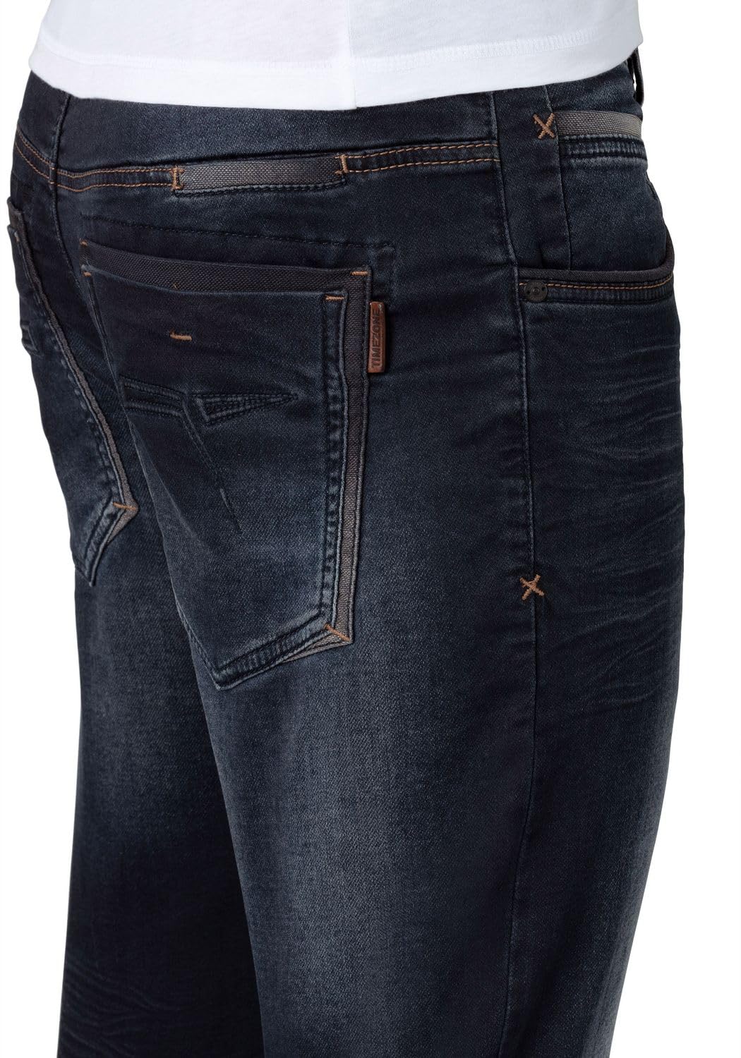 Timezone Herren Jeans Regular GERRITTZ - Mid Waist - Regular Fit - Blau