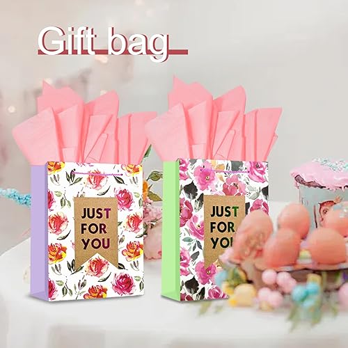 Miniatura 3 de Colodeol 4 bolsas de regalo para el día de San Valentín de 12.8 pulgadas con papel de seda, bolsa mediana grande para el día de San Valentín con