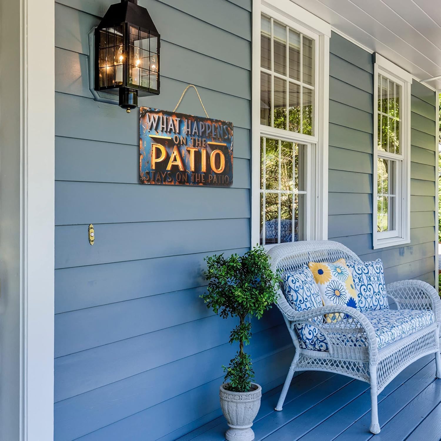 Patio Decor Metal Signs- Outdoor Decor for Patio Funny Metal Signs 8x12 Inch - Image 7