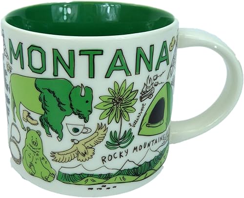 Starbucks MONTANA Been There Series Across the Globe Collection Taza de café de 14 onzas
