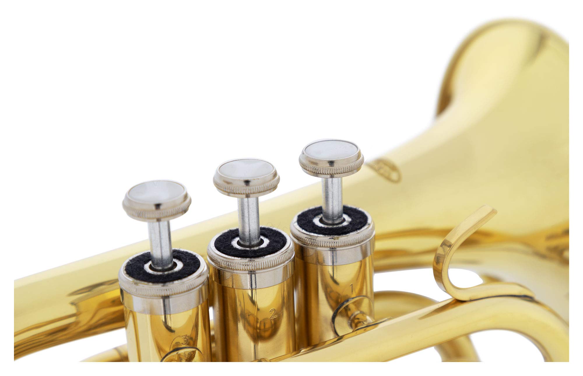 Classic Cantabile Brass TT-500 Bb-Taschentrompete Messing - Trompete im Taschenformat - Messing lackiert - Inklusive Mundstück und Koffer