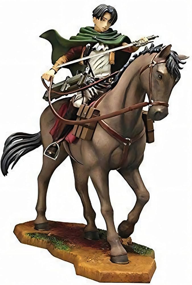 進撃の巨人　リヴァイ騎馬フィギュア Amazon.co.jp: 進撃の巨人 リヴァイ・アッカーマン 兵長 騎馬 戦闘形態
