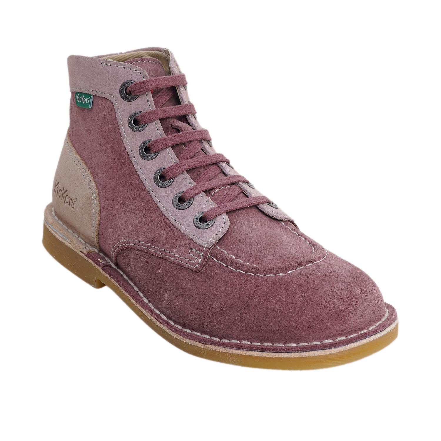 kickers Women KICK LEGEND Genuine Leather Pink Beige Casual Boot-picture-20