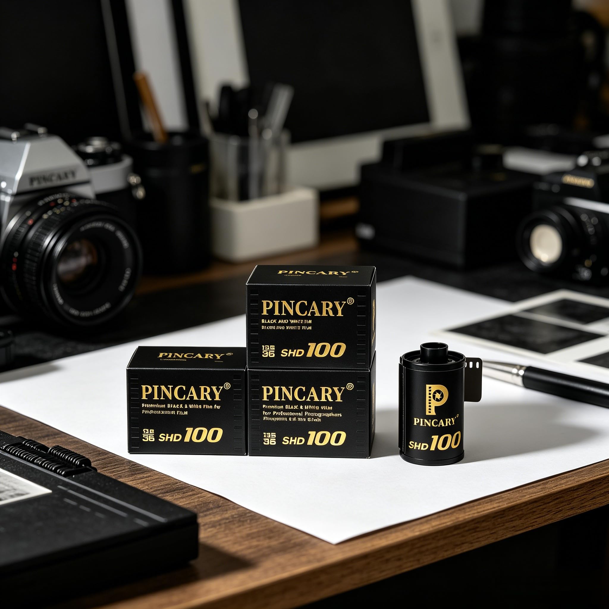 Pellicola 35 mm per avvolgimento di fieno, pellicola in bianco e nero da 35 mm con densità stabile, negativi di scansione, ISO 100, 36EXP – confezione da 3