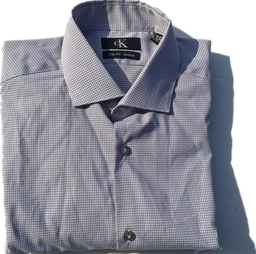 Amazon.com: Calvin Klein Mens Slim Fit Stretch L/S Dress Shirt (M 15-15.5X32/33, Grey purple Checkered) : Clothing, Shoes & Jewelry Amazon.com: Calvin Klein Mens Slim Fit Stretch L/S Dress Shirt (M 15-15.5X32/33, Grey purple Checkered) : Clothing, Shoes & Jewelry