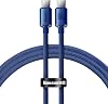 Baseus Crystal Shine 100W 120cm PD Type-C Charging Cable Blue