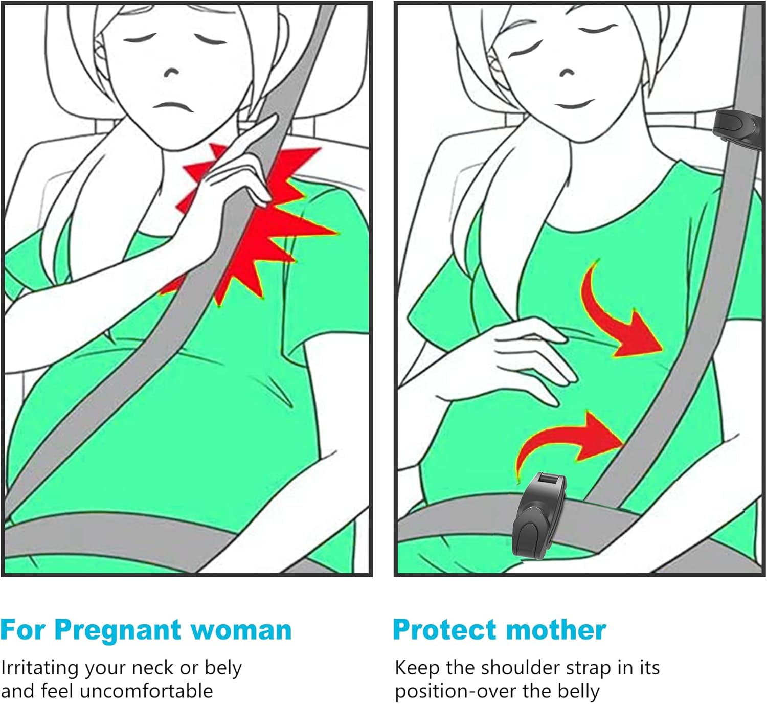 2 Pack Car Seat Tools Make You More Comfortable : Baby