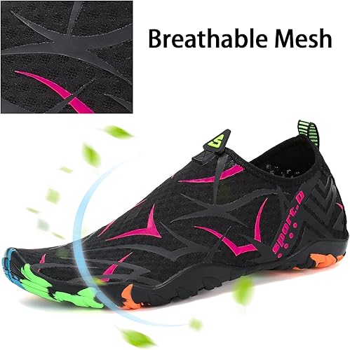 Miniatura 2 de Zapatos de agua para hombre y mujer, zapatos acuáticos descalzos, de secado rápido, para playa, natación, buceo, kayak, surf, deportes acuáticos