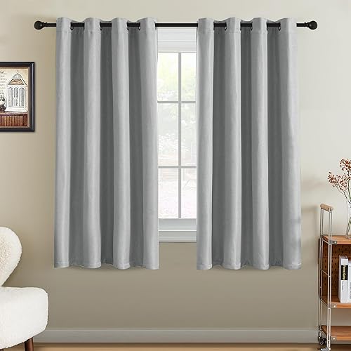 Miniatura 63 de H.VERSAILTEX Cortina de lino para oscurecer la habitación para dormitorio/sala de estar, cortinas opacas extra anchas de 100 x 96 pulgadas