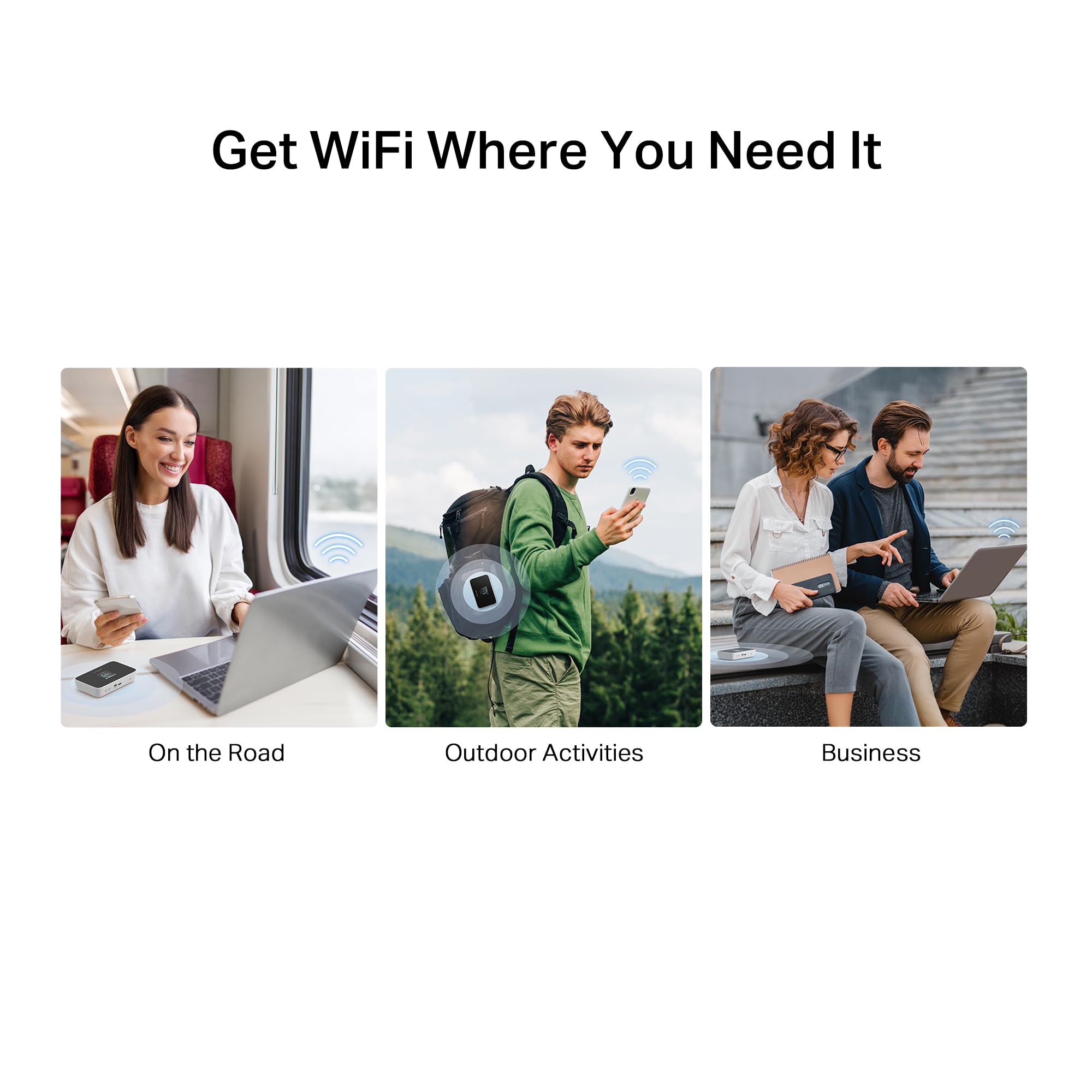 Mercusys MT115 Router WiFi portátil para Viajes con Tarjeta SIM sin Contrato, 4G LTE 150 Mbps, Wi-Fi 6 AX300, hasta 10 Dispositivos, batería de 2400 mAh, hasta 10 Horas de autonomía