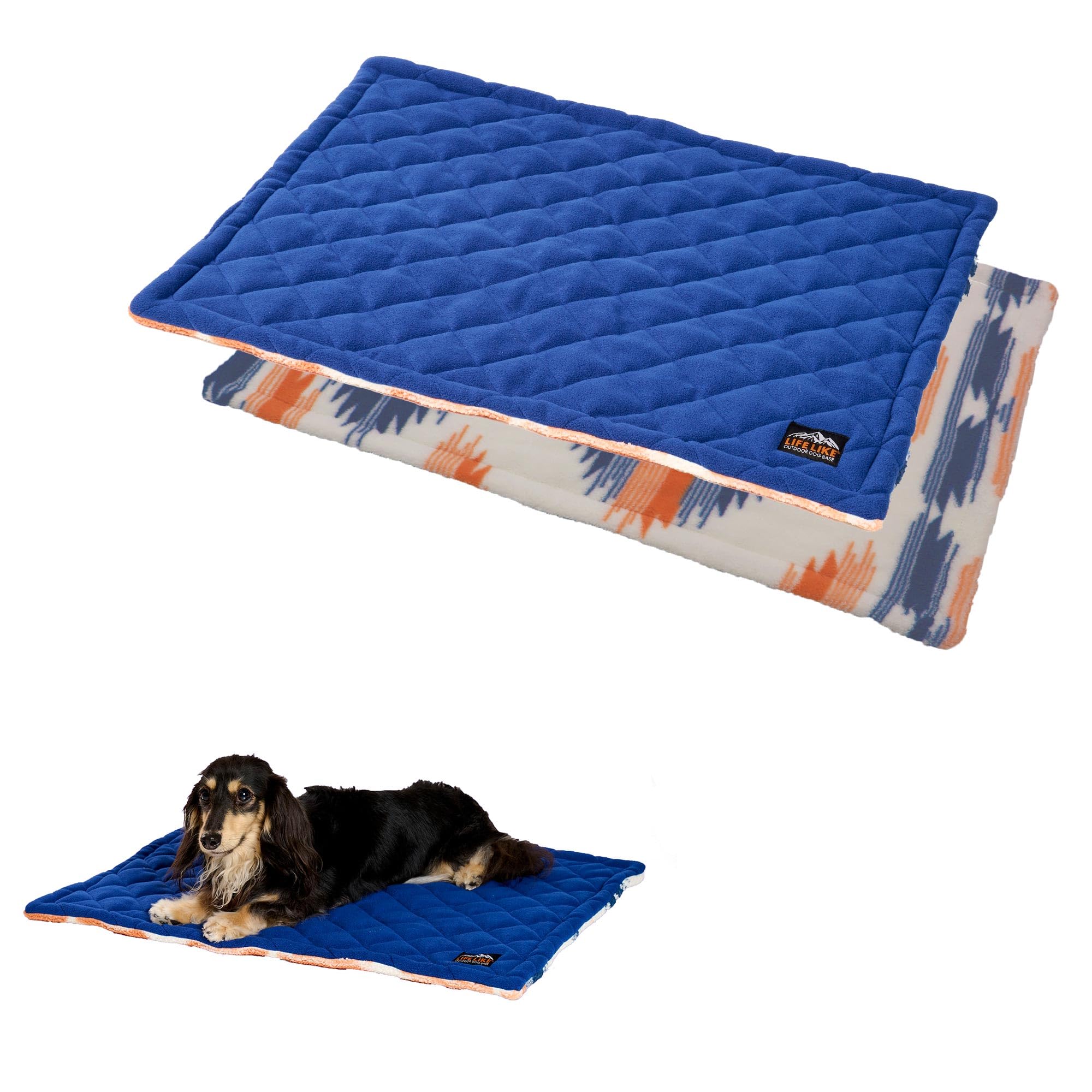 Amazon | 【LIFELIKE公式】OUTDOORオルテガリバーシブルマット 犬 猫