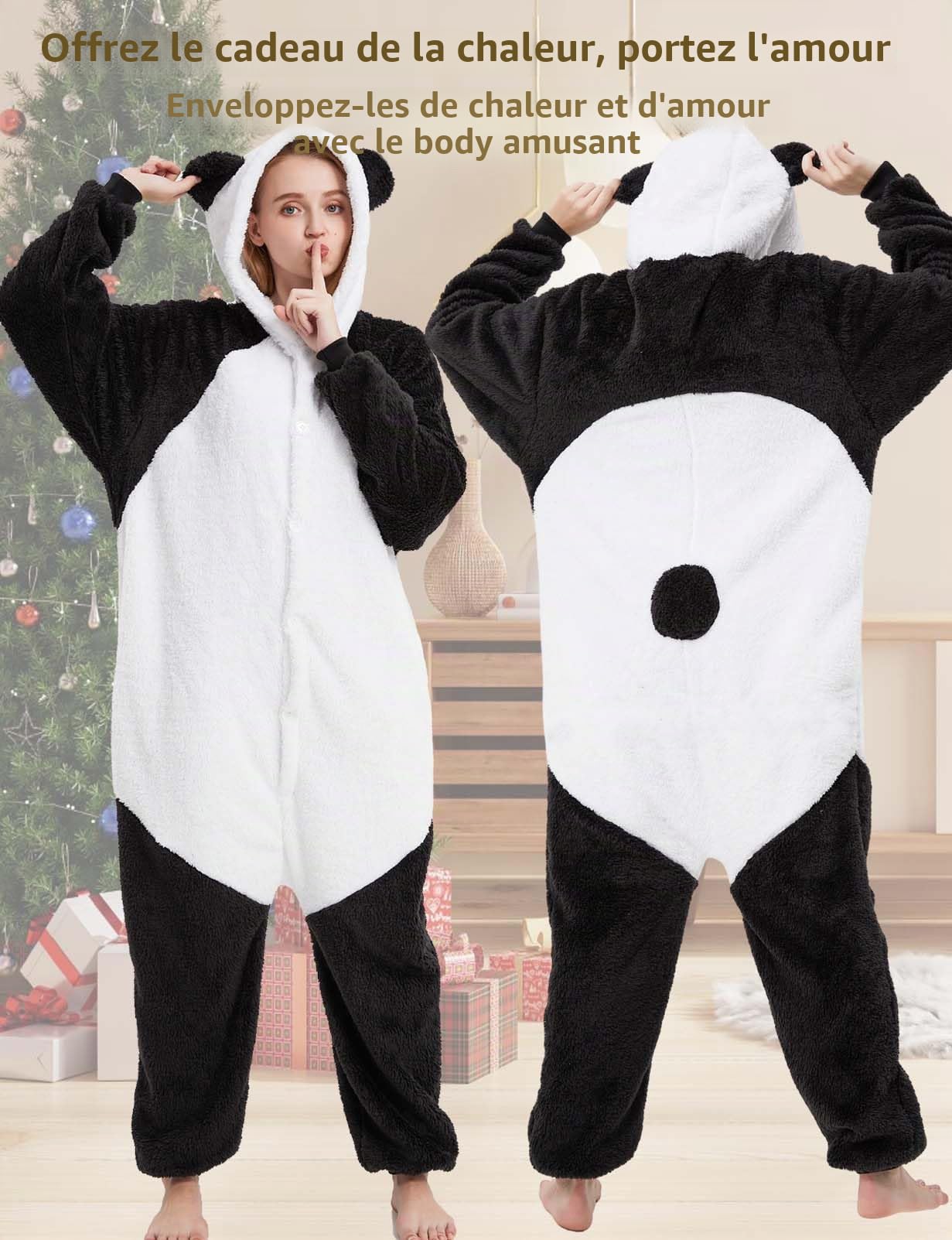 chuangminghangqi Combinaison Unisexe Adulte Pyjama Animal Cosplay Deguisement Kigurumi Pajamas Carnaval Costume Vêtements De Nuit