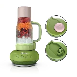 Ninja Blendboss™ | Personal Blender for Smoothies & Frozen Drinks | 26oz Travel Tumbler with LeakProof Lid, Chug Spout & Detachable Straw | Auto-iQ Technology | Watermelon Bubble Gum | DB351GN - Amazon product rated Grade A