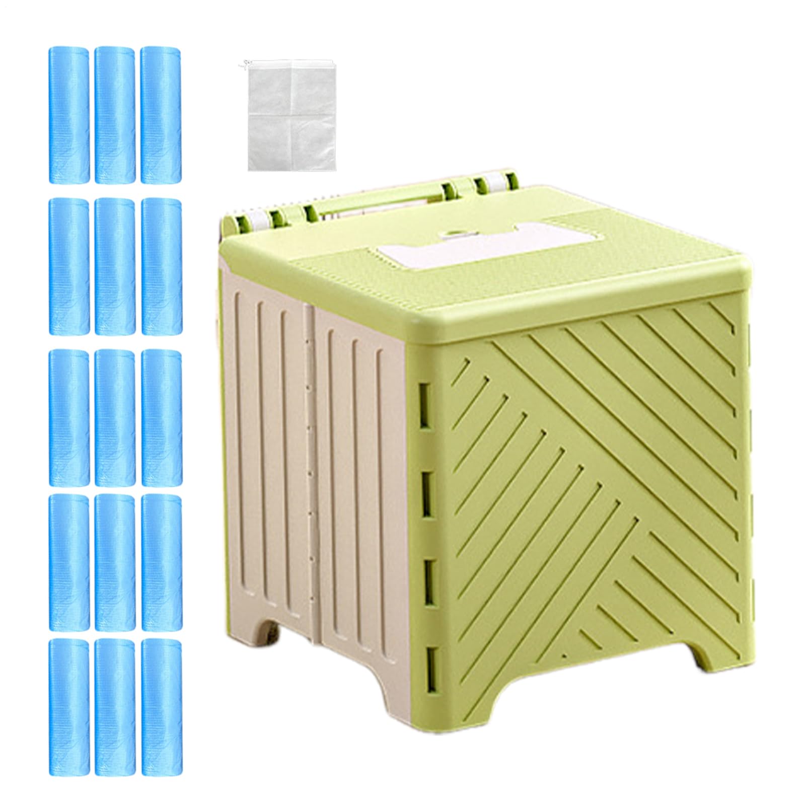 Toilette portable camping : finis les sols glissants avec le réservoir anti-dérapant