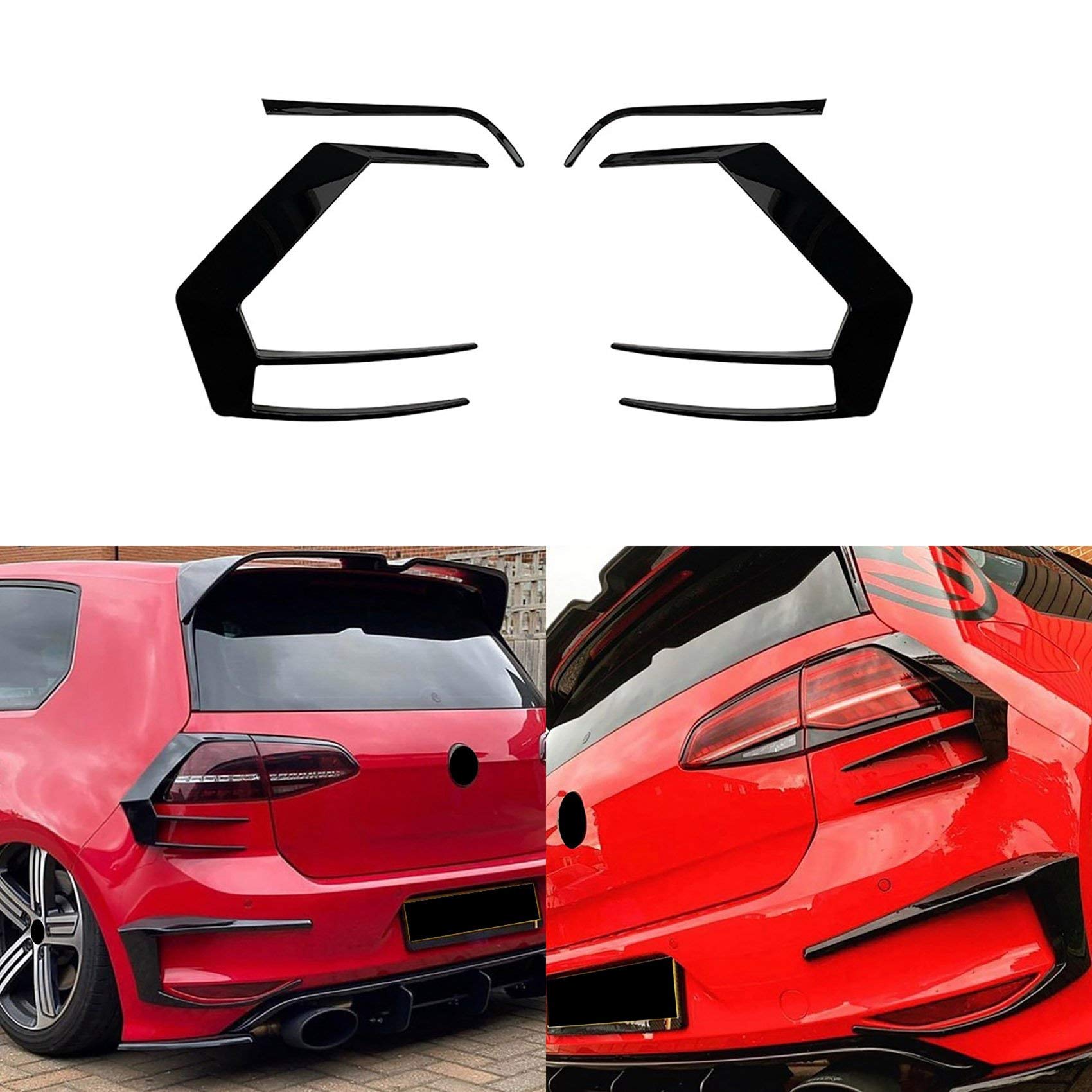 Coperture per Fanali Posteriori Auto, Rivestimento per Lampada Posteriore con Aria per Golf 7 2012-2015 R400